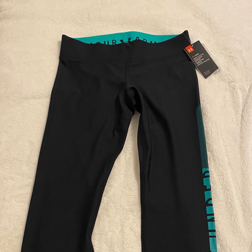 Under Armour Black and Teal Women's Pants